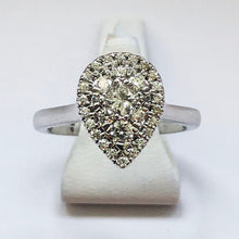 Load image into Gallery viewer, Diamond White Gold Pear Shaped Ring