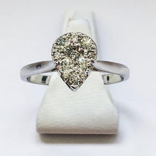 Load image into Gallery viewer, Diamond White Gold Pear Shaped Ring