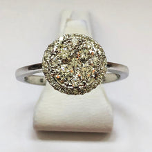 Load image into Gallery viewer, Diamond White Gold Round Shaped Ring