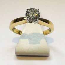 Load image into Gallery viewer, Diamond Yellow Gold Solitaire Ring