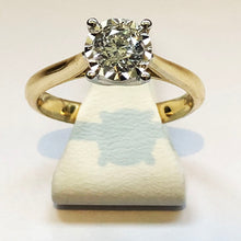 Load image into Gallery viewer, Diamond Yellow Gold Solitaire Ring