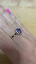 Load and play video in Gallery viewer, Amethyst & Diamond Ring - Product Code - A891