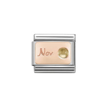 Load image into Gallery viewer, Nomination Rose Gold Birth Stone Jan - Dec Charms | CLICK HERE FOR ALL BIRTHSTONES