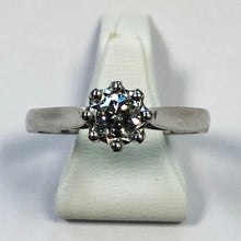 Load image into Gallery viewer, Diamond White Gold Solitaire Ring - Product Code - D195