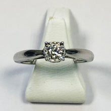 Load image into Gallery viewer, Diamond White Gold Solitaire Ring - Product Code - G428