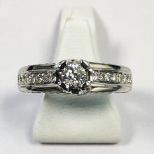 Load image into Gallery viewer, Diamond White Gold Solitaire Ring - Product Code - G528