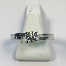 Load image into Gallery viewer, Diamond White Gold Solitaire Ring - Product Code - Y403