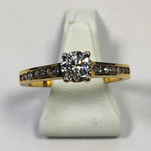Load image into Gallery viewer, Diamond Yellow Gold Solitaire Ring - Product Code - D42