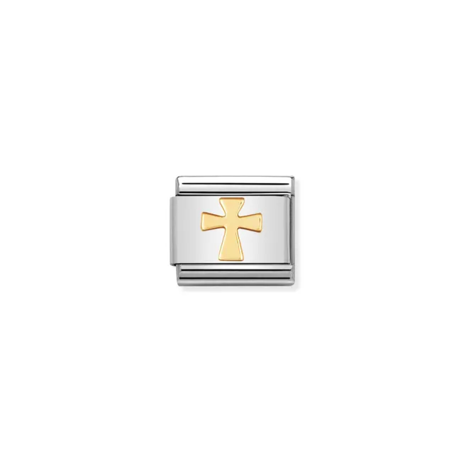 Nomination Composable Classic Link, Gold Cross Symbol - Product Code - 030105 01