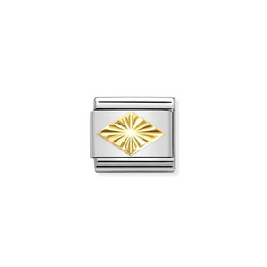 Nomination Classic Gold Rhombus Etched Detail - Product Code - 030149-54