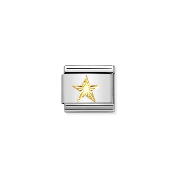 Nomination Classic Gold Star Etched Detail - Product Code - 030149 55