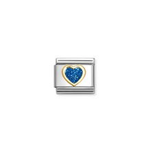 Load image into Gallery viewer, Nomination Composable Classic Link, Heart, Blue Glitter - Product Code - 030220 07
