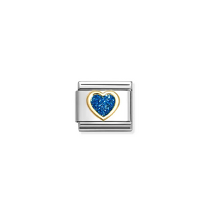 Nomination Composable Classic Link, Heart, Blue Glitter - Product Code - 030220 07
