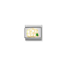 Load image into Gallery viewer, Nomination Composable Classic Link, White Camelia in Gold - Product Code - 030272 79
