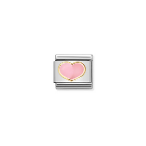 Nomination Composable Classic Link Gold With Pink Heart - Product Code - 030283 21