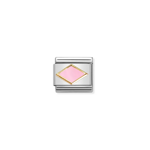 Nomination Composable Classic Link Gold With Pink Rhombus - Product Code - 030285 49