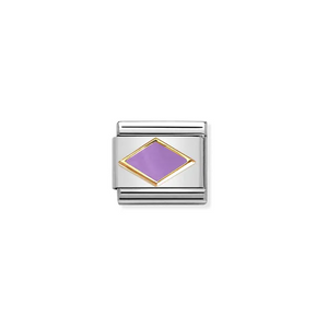 Nomination Composable Classic Link Gold With Lilac Rhombus - Product Code - 030285 50