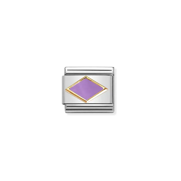 Nomination Composable Classic Link Gold With Lilac Rhombus - Product Code - 030285 50