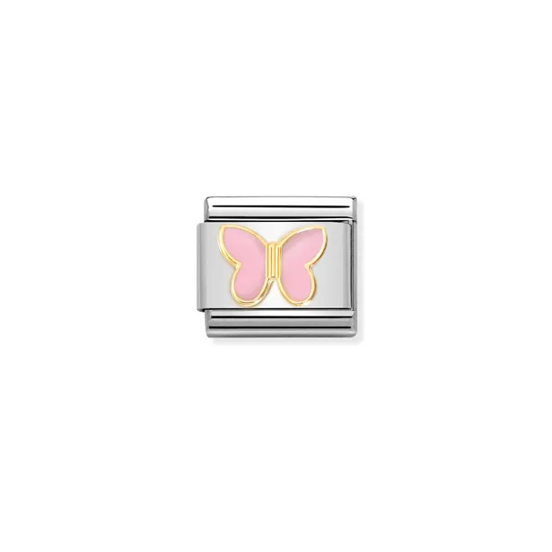 Nomination Composable Classic Link Gold Butterfly With Pink - Product Code - 030285 59