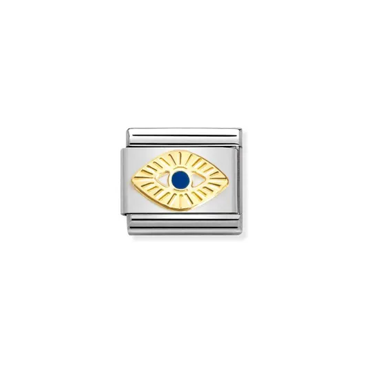 Nomination Classic Gold Eye of God Etched Detail - Product Code - 030285-65