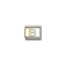 Load image into Gallery viewer, Nomination Composable Classic Link, Initial B, Silver Glitter - Product Code - 030291 02
