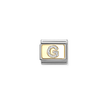 Load image into Gallery viewer, Nomination Composable Classic Link, Initial G, Silver Glitter - Product Code - 030291 07
