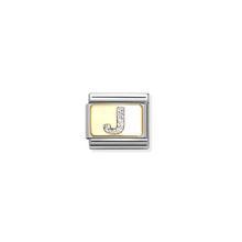 Load image into Gallery viewer, Nomination Composable Classic Link, Initial J, Silver Glitter - Product Code - 030291 10
