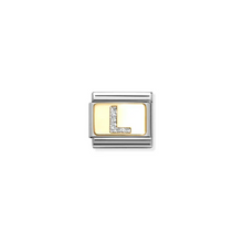 Load image into Gallery viewer, Nomination Composable Classic Link, Initial L, Silver Glitter - Product Code - 030291 12
