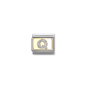 Nomination Composable Classic Link, Initial Q, Silver Glitter - Product Code - 030291 17