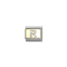 Load image into Gallery viewer, Nomination Composable Classic Link, Initial R, Silver Glitter - Product Code - 030291 18
