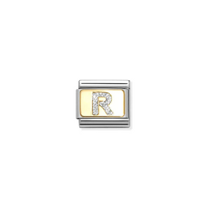 Nomination Composable Classic Link, Initial R, Silver Glitter - Product Code - 030291 18