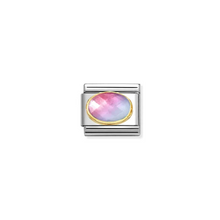 Load image into Gallery viewer, Nomination Composable Classic Link, Gold, Pink &amp; Blue Stone - Product Code - 030612 035
