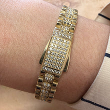 Load image into Gallery viewer, Designer Yellow Gold Stone Set Bracelet - Product Code - C330
