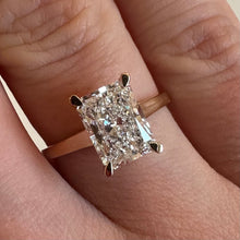 Load image into Gallery viewer, Two Carat Rectangular Lab Grown Diamond Ring - Product Code - LB30
