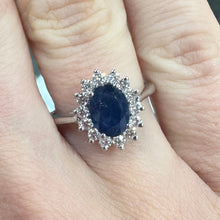 Load image into Gallery viewer, Sapphire &amp; Diamond Ring - Product Code - R171
