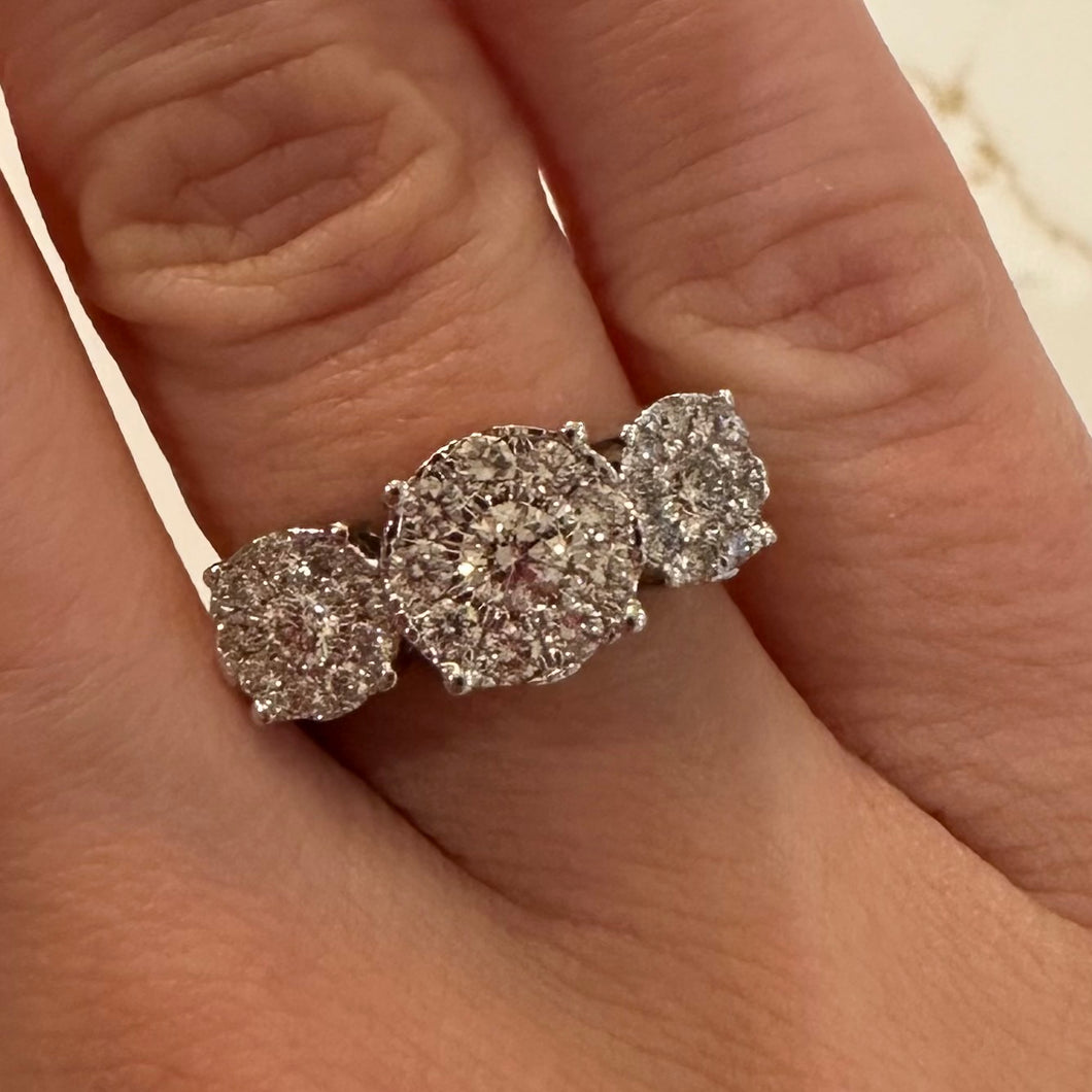 One Carat Trilogy Diamond Ring - Product Code - G925