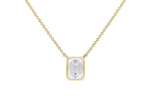 Load image into Gallery viewer, One Carat Emerald Cut Lab Diamond Pendant &amp; Chain - Product Code - 1.18.0174
