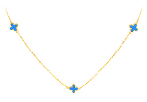 9ct Yellow Gold Petal Designer Necklace - Product Code - 1.19.1630