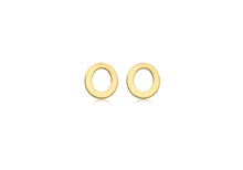 Load image into Gallery viewer, 9ct Yellow Gold &#39;O&#39; Initial Stud Earrings - Product Code - 1.59.1837
