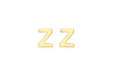 Load image into Gallery viewer, 9ct Yellow Gold &#39;Z&#39; Initial Stud Earrings - Product Code - 1.59.1848
