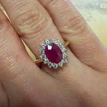Load image into Gallery viewer, Ruby &amp; Diamond Ring - Product Code - R170
