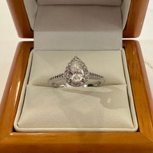 Load image into Gallery viewer, 18ct White Gold Pear Diamond Ring - Product Code - G923
