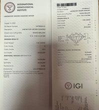 Load image into Gallery viewer, Platinum 3ct Lab Diamond Ring - Product Code - LB26
