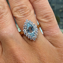 Load image into Gallery viewer, Blue Topaz Yellow Gold Ring - Product Code - H295
