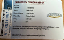 Load image into Gallery viewer, 1.09ct Round Brilliant Lab Diamond Band - Product Code - LB46
