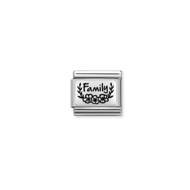 Nomination Composable Classic Link, Family with Flowers - Product Code - 330111 33