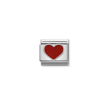 Load image into Gallery viewer, Nomination Composable Classic Link, Red Heart in Silver &amp; Enamel - Product Code - 330202 17
