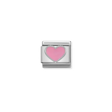 Load image into Gallery viewer, Nomination Composable Classic Link, Pink Heart in Silver &amp; Enamel - Product Code - 330202 18
