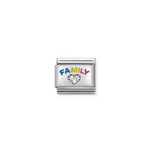 Load image into Gallery viewer, Nomination Composable Classic Link, Family, Heart with Stones - Product Code - 330306 08
