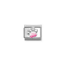 Load image into Gallery viewer, Nomination Composable Classic Link, Pink Paw Print with CZ - Product Code - 330321 13
